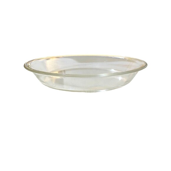 Vintage Pyrex #210 10 inch/25 cm Clear Deep Dish Pie Plate - Picture 6 of 7